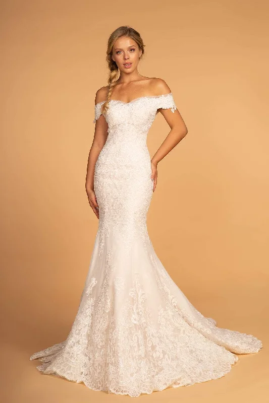 Simple Wedding Dresses with Soft Lace for a Feminine Touch -GLS by Gloria GL2594