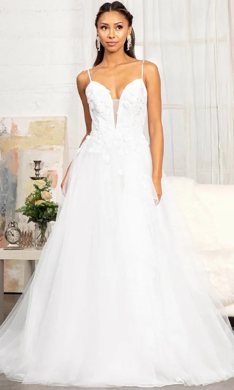 Wedding Dresses with Beaded Bodice for Sparkling Look -GLS by Gloria GL3013