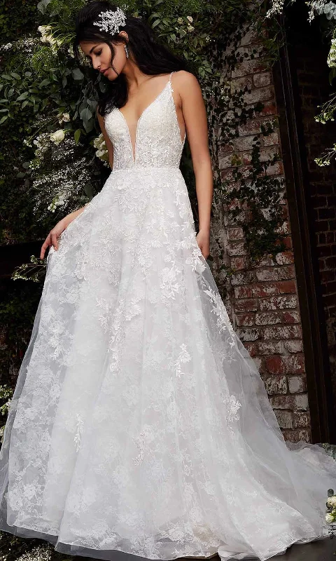 Illusion Neckline Wedding Dresses for Subtle Glam -Jovani Bridal JB07147