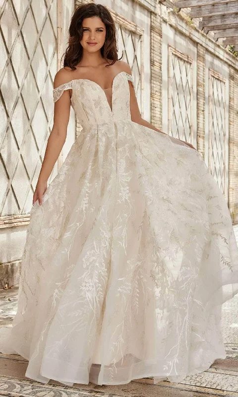 Short Sleeve Wedding Dresses for Romantic Touch -Jovani Bridal JB220001 - Bridal Gown