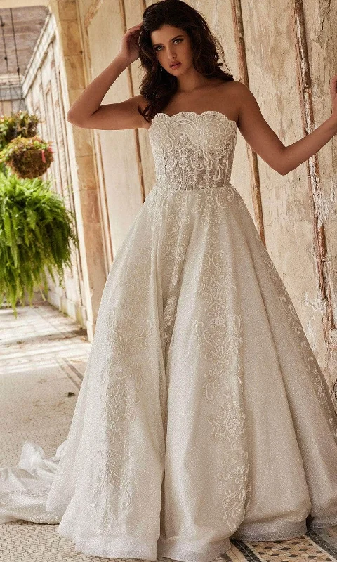 Cold Shoulder Wedding Dresses for Contemporary Look -Jovani Bridal JB24563 - Bridal Gown