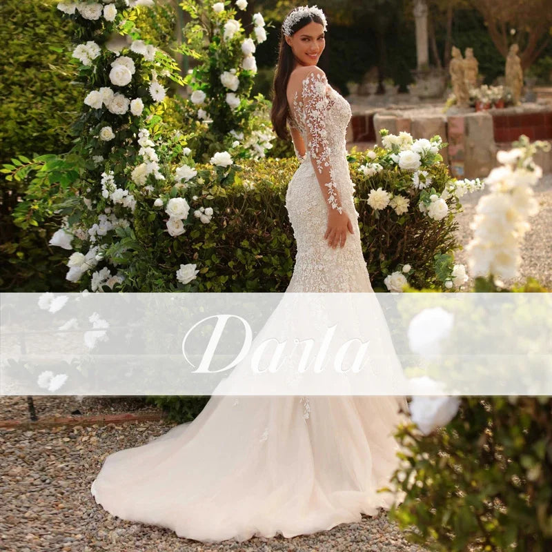 Luxe Satin Wedding Dresses for Glamorous Appeal -Wedding Dress Mermaid Garden Long Sleeve V Neck Princess Garden Luxe Satin Wedding Dresses for Glamorous Appeal -Wedding Dress Mermaid Garden Long Sleeve V Neck Princess Garden