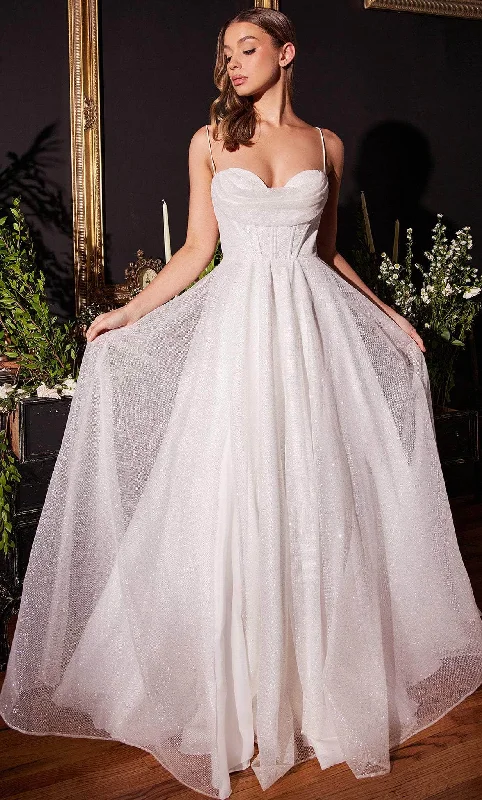 Simple Satin Wedding Dresses for Understated Elegance -Ladivine CD253W - A-line Gown Simple Satin Wedding Dresses for Understated Elegance -Ladivine CD253W - A-line Gown