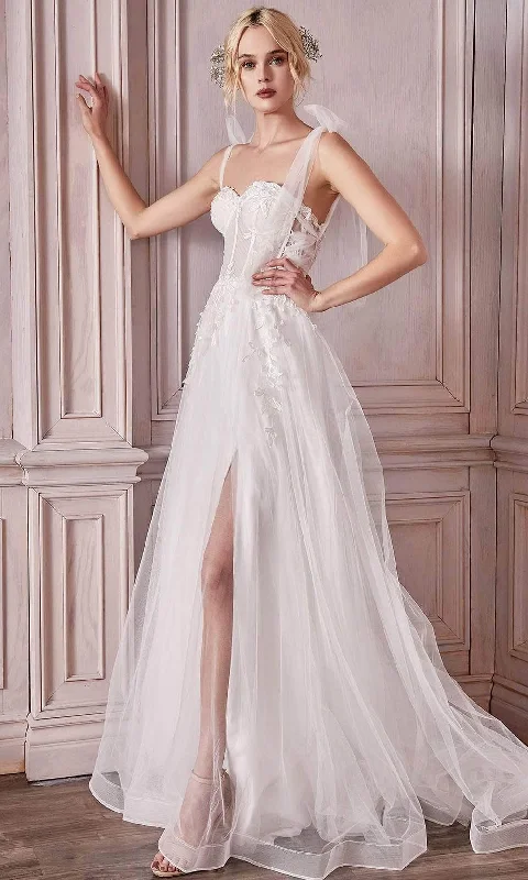 Champagne Wedding Dresses for Soft Look -Ladivine CD964W - Corset Bodice Wedding Dress