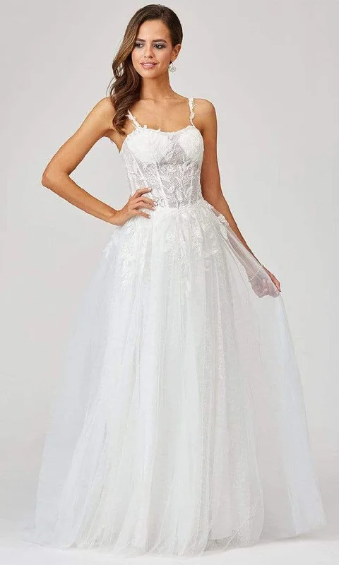 Wedding Dresses with Full Lace Bodice for Elegant Finish -Lara Dresses 51042