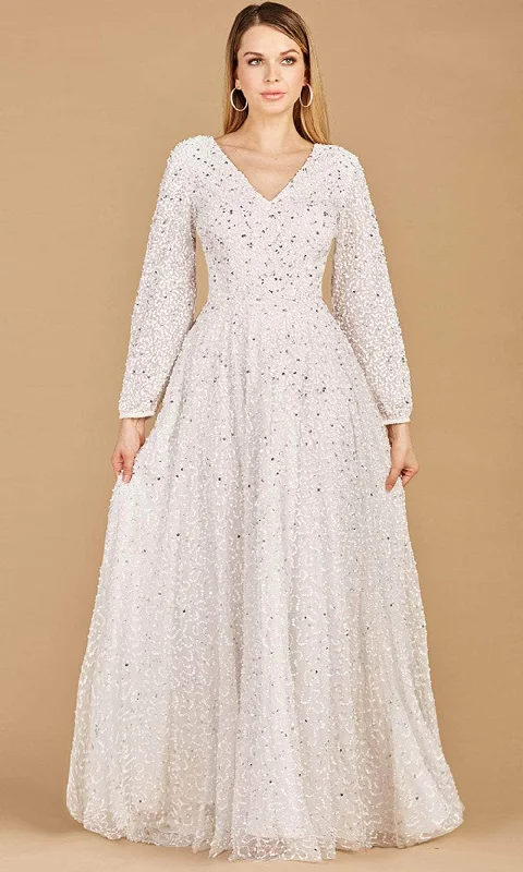 Wedding Dresses with Cap Sleeve for Graceful Look -Lara Dresses 51124