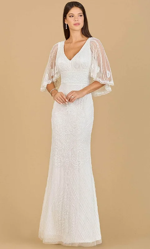 Sweetheart Neckline Wedding Dresses for Feminine Look -Lara Dresses 51142 - Cape Gown Sweetheart Neckline Wedding Dresses for Feminine Look -Lara Dresses 51142 - Cape Gown