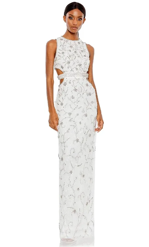 Modern Boho Wedding Dresses for Trendy Brides -Mac Duggal 10873 - High Neck Dress