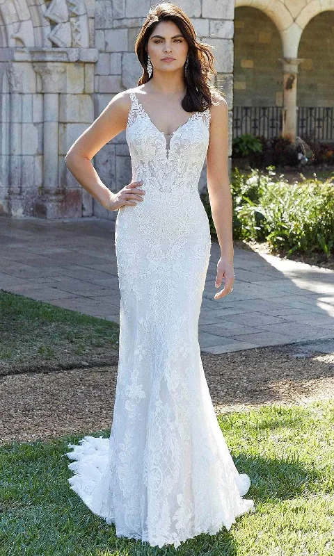 Wedding Dresses with Train for Dramatic Flair -Mori Lee Bridal 1082