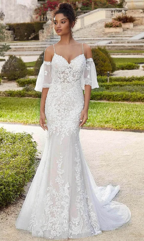 Wedding Dresses with Lace-Up Back for Classic Appeal -Mori Lee Bridal 2469