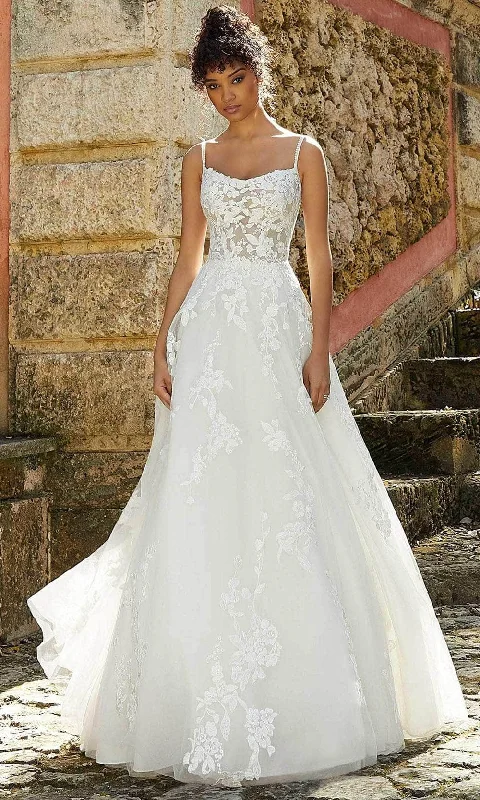 Sequined Wedding Dresses for Dazzling Appeal -Mori Lee Bridal 2474