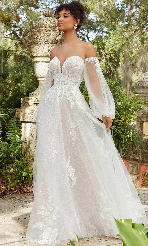 Off-Shoulder Wedding Dresses for Chic Style -Mori Lee Bridal 2480