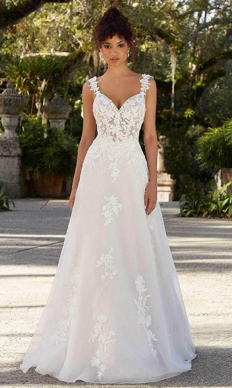 All-Over Lace Wedding Dresses for Sophisticated Glamour -Mori Lee Bridal 2482