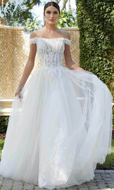 Illusion Neckline Wedding Dresses for Subtle Glam -Mori Lee Bridal 5987