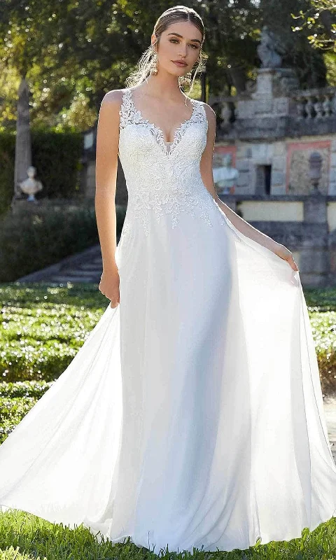 Wedding Dresses with Low Back for Sexy Charm -Mori Lee Bridal 6977