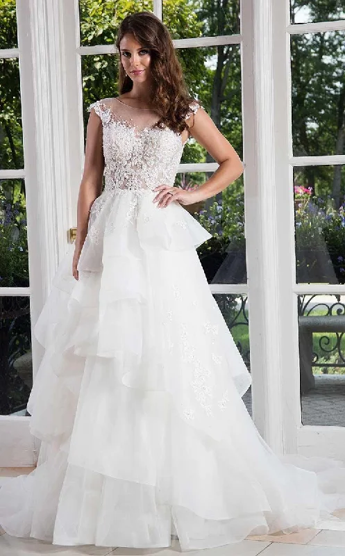 Wedding Dresses with Lace-Up Back for Classic Appeal -Rachel Allan Bridal M603