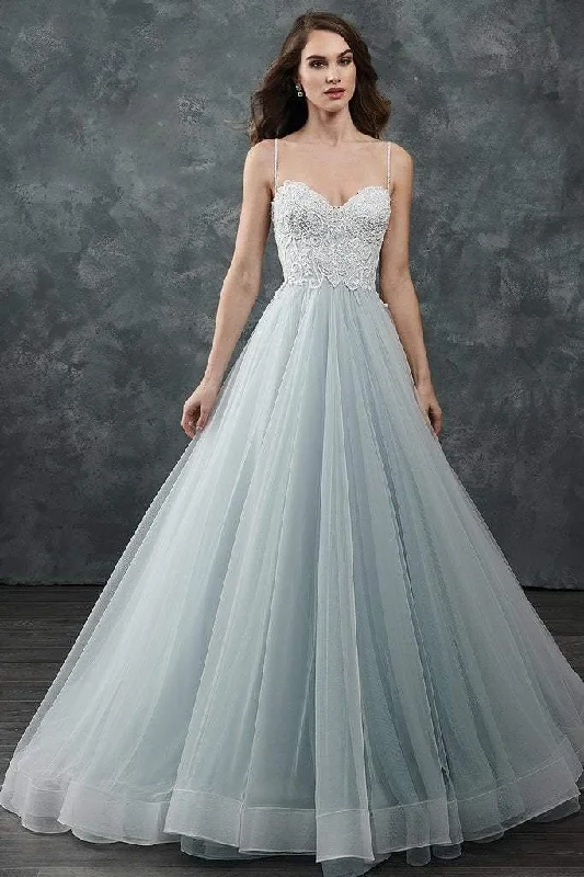 Wedding Dresses with Lacy Bodice for Romantic Style -Rachel Allan Bridal M644