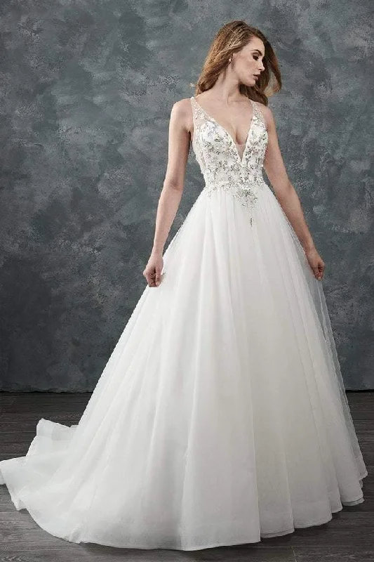 Simple Satin Wedding Dresses for Minimalist Brides -Rachel Allan Bridal M645