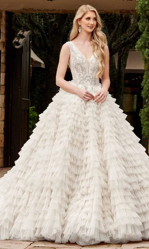 Halter Neck Wedding Dresses for Sleek Silhouette -Rachel Allan M796
