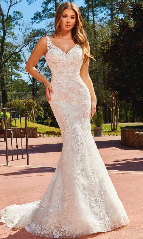 Tulle and Lace Wedding Dresses for Romantic Look -Rachel Allan M822