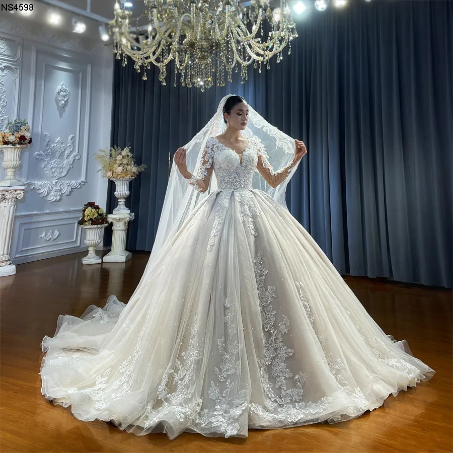 Strapless Lace Wedding Dresses for Romantic Charm -Vestido Casamento Beach Style A-line Wedding Dress